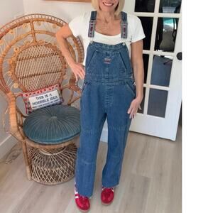 Vintage B.U.M. Equipment Denim Overalls - M. Classic 90s Logo Straps